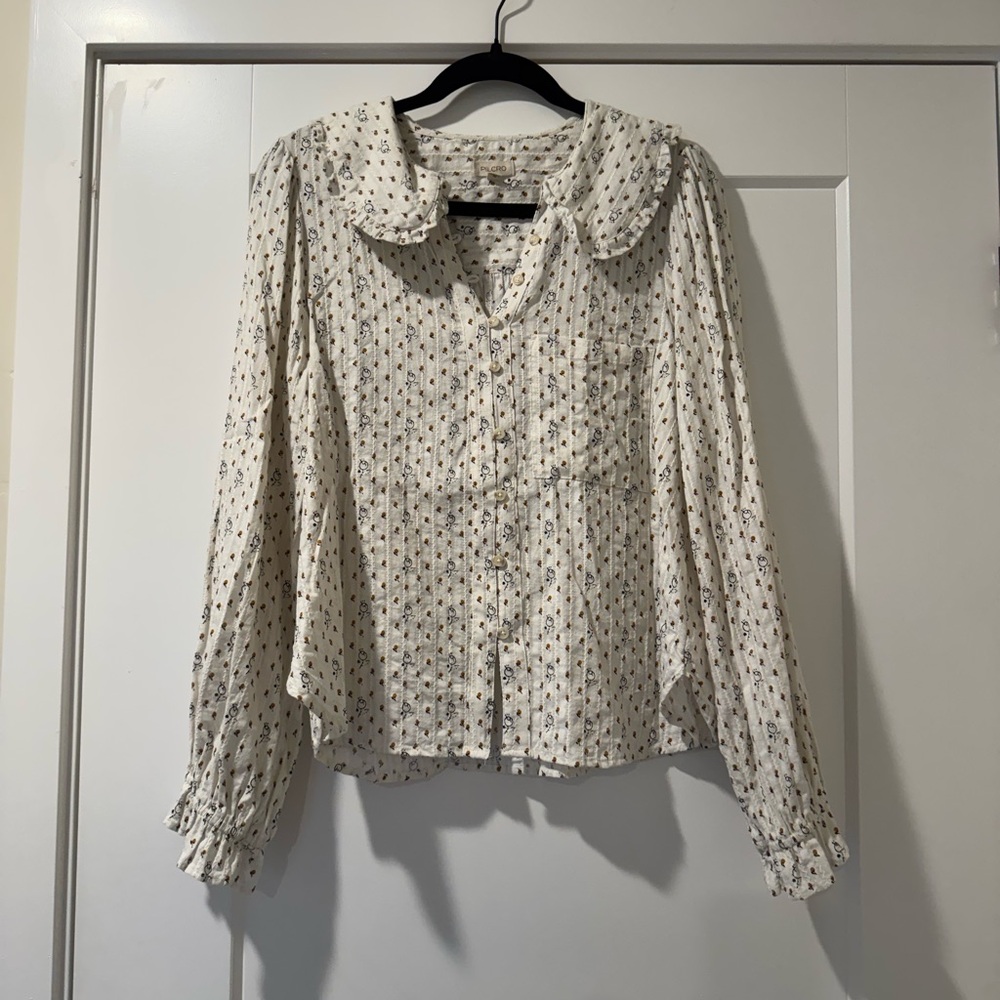 Pilcro Kiera Long-Sleeve Blouse from Anthropologie
